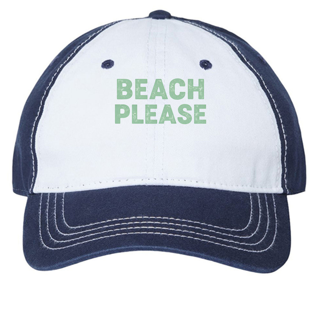 White/ Light Navy - FRONT